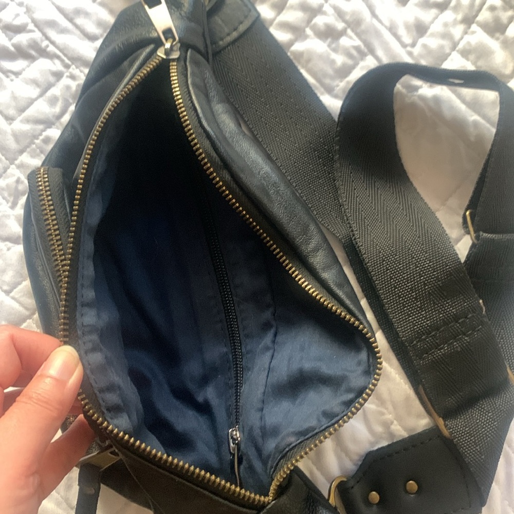 Authentic Leather Fanny pack crossbody sling bag. Ukrainian Made. - Picture 2 of 4